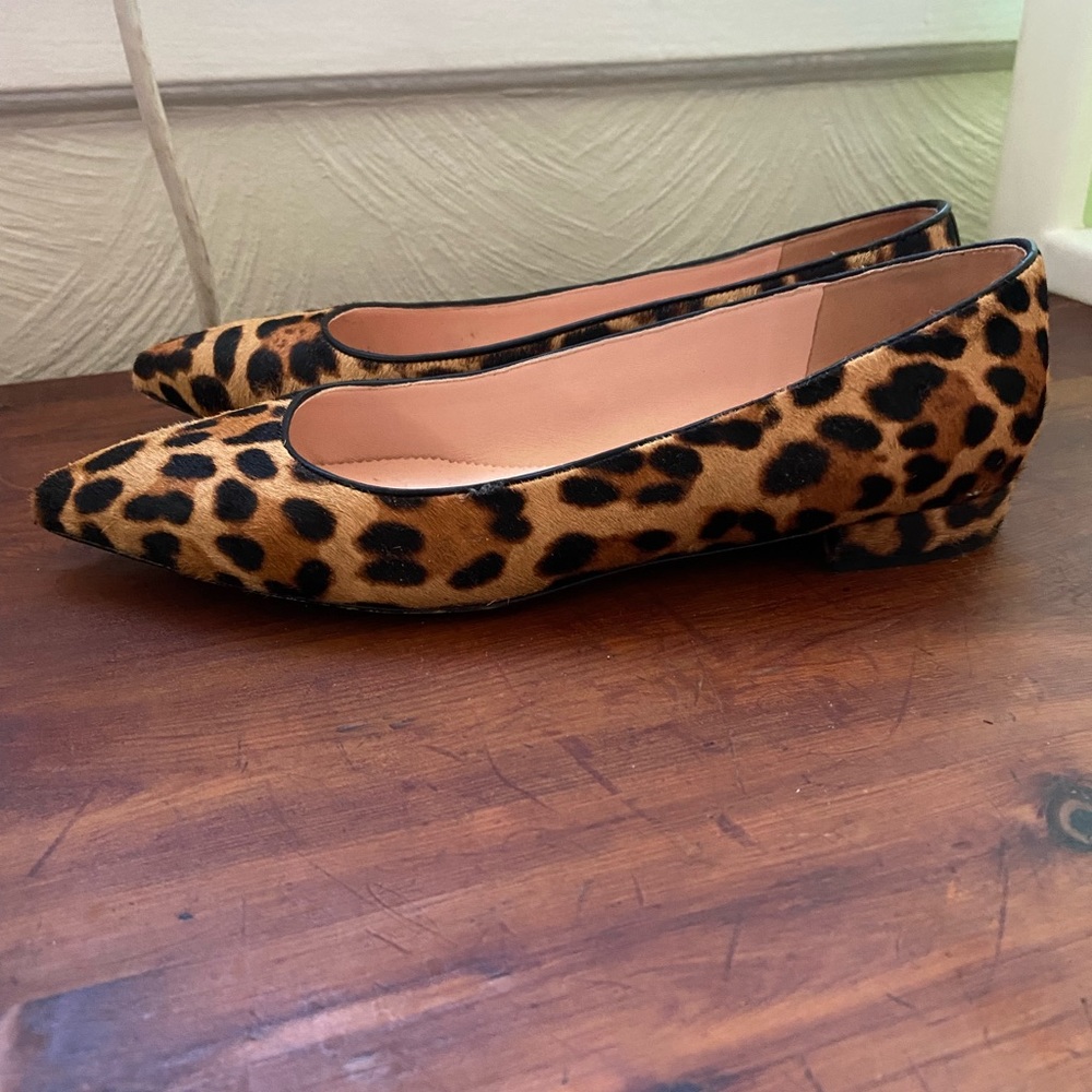 J Crew Leopard Print Ballet Flats